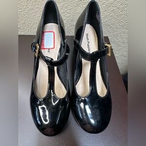 Hush Puppies Black Patent Leather Mary Jane Shoes